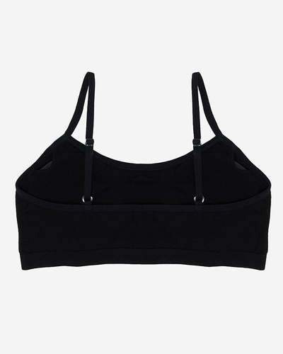 Vaikiška sportinė liemenėlė juodos spalvos - Apatiniai