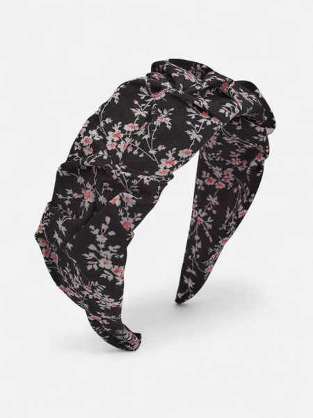 Royalfashion Opaska do włosów z marszczeniem i printem - SZTOS!