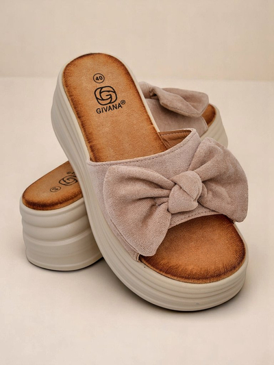 Royalfashion Женские шлёпанцы на платформе Givan