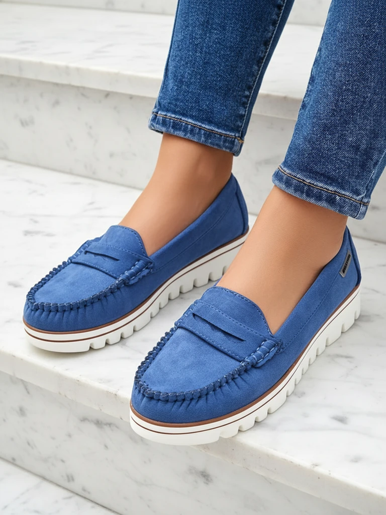 Royalfashion Женские экокожаные мокасины Bellisse