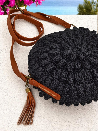 Royalfashion Maža moteriška šiaudinė rankinė Solea Mini