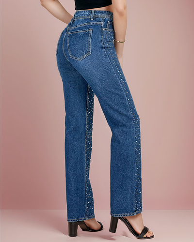 "Royalfashion" Moteriškos tiesios džinsinės kelnės