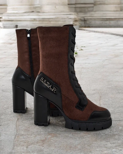 "Royalfashion" Moteriški batai su kulniuku Worce