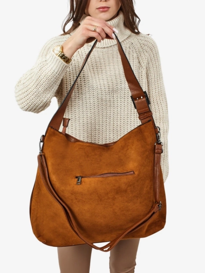 Женская сумка-шоппер из эко-замши Donenn