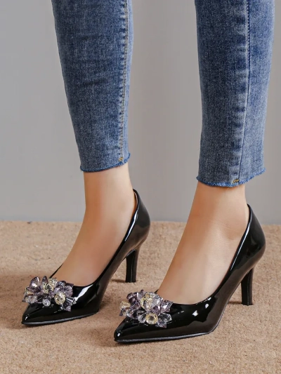 Гладкие женские шпильки Royalfashion с сеткой Ellona