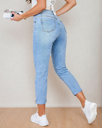 Royalfashion Женские джинсовые брюки-бойфренды