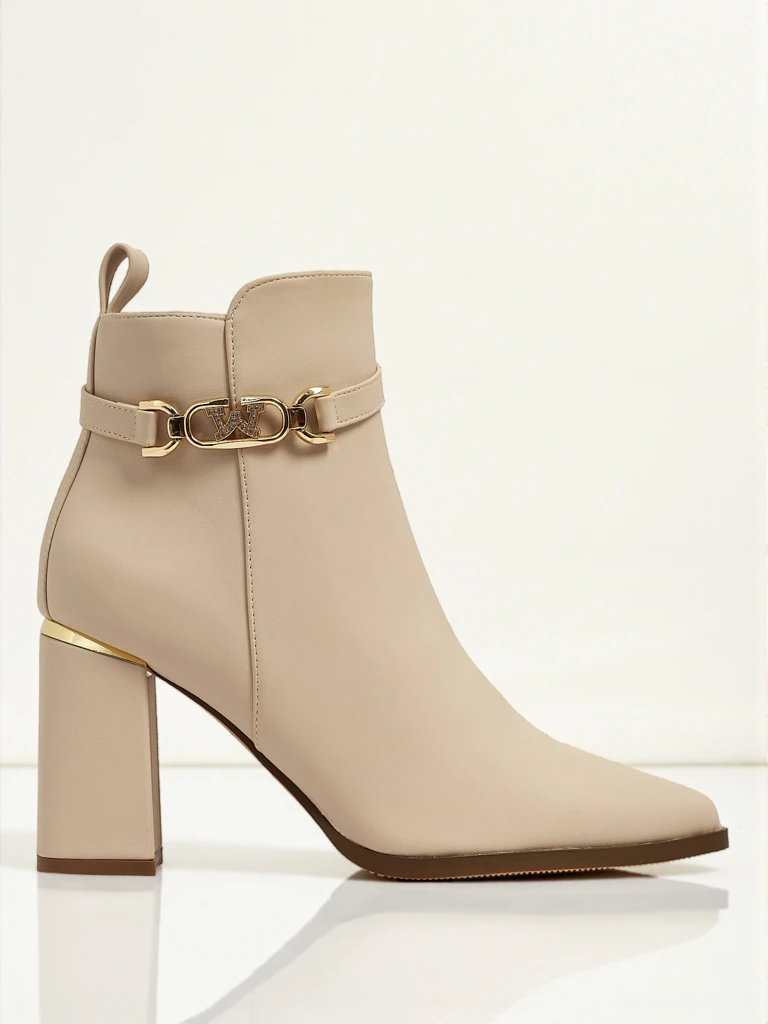 Moteriški eko zomšiniai aulinukai su storu kulnu Ostirena