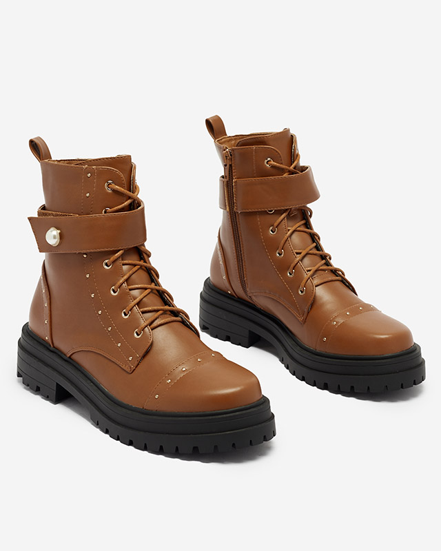 Женские ботинки-багги верблюжьего цвета Ecillo- Footwear