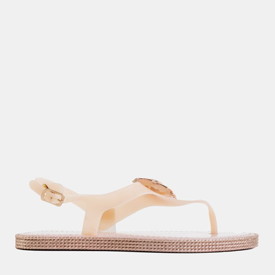 Rožinės moteriškos basutės a'la su Porto gėle - Avalynė