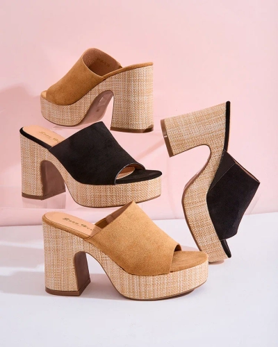 Royalfashion Женские шлепанцы на каблуке Voxon