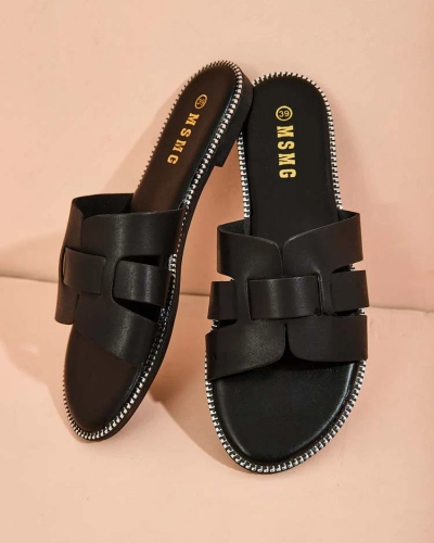 Royalfashion Женские шлепанцы на плоской подошве Omipp