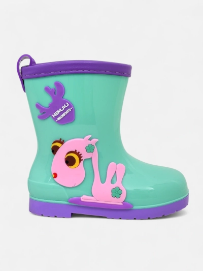 Детские резиновые сапоги Royalfashion с нашивками Funny Time