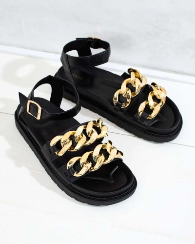 "Royalfashion" Moteriški ekologiškos odos sandalai "Leo"