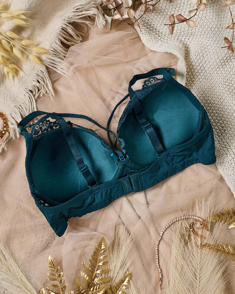 Royalfashion Женский бюстгальтер, украшенный кружевом