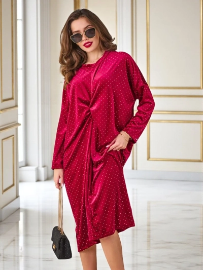 Royalfashion moterų suknelė su raukšlėmis