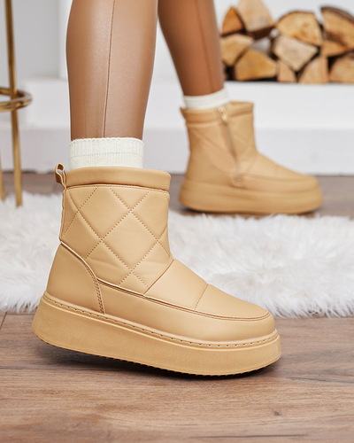 Royalfashion Светло-коричневые женские сапоги a'la snow boots Kacecica