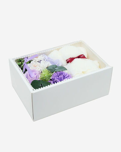 Royalfashion Flowerbox Цветы в коробке с мишкой