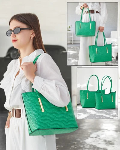 Royalfashion Двухсторонняя женская сумка из лакированной кожи с тиснением