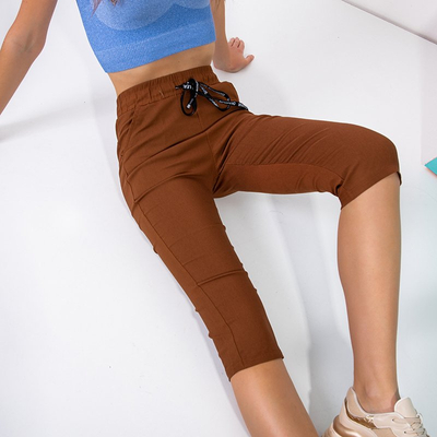 3/4 rudos moteriškos sportinės kelnės - Drabužiai