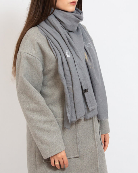 "Royalfashion" Pilka plona moteriška skarelė su blizgučiais