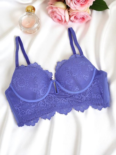 Royalfashion Moteriška paminkštinta nėriniuota liemenėlė Grace Korsetas