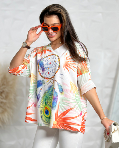 Женская блузка с принтом Royalfashion