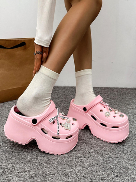 Royalfashion Moteriški gumos šlepetės su dekoracijomis Dellos