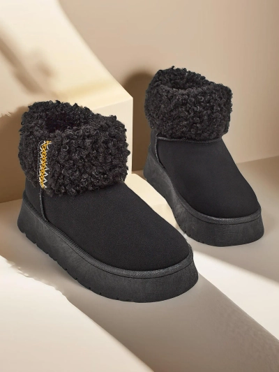 Женские снежные сапоги Royalfashion с мехом Rovvoy