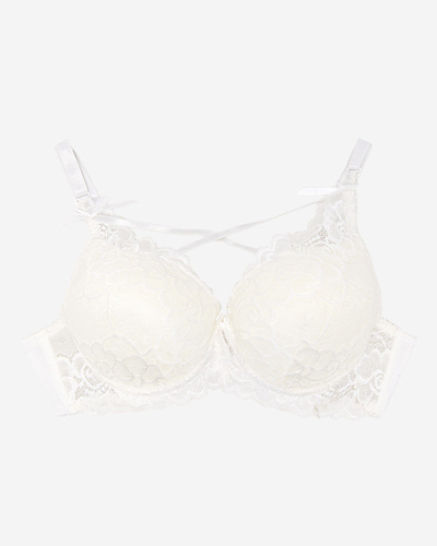 Moteriška liemenėlė su ekru nėriniais - Apatiniai