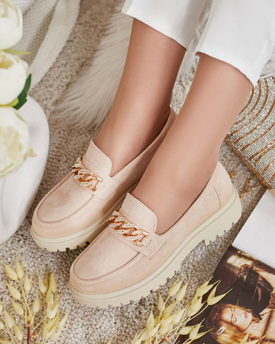 Royalfashion Женские мокасины из эко-замши с орнаментом Lehels