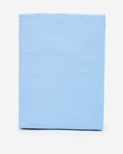 Mėlyna medvilninė paklodė su elastine juosta 160x200 - Lakštai