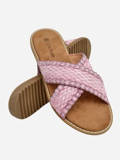 Royalfashion Moteriški sandalai su pintomis dirželiu Bornes