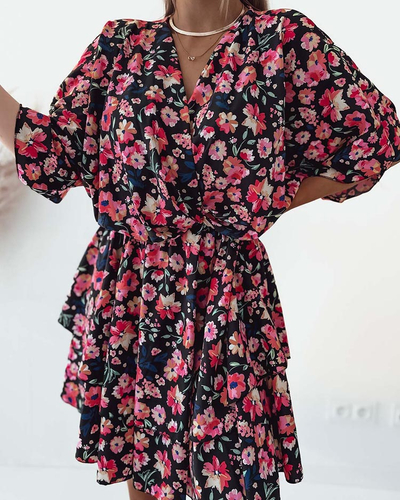 Royalfashion Moteriška mini suknelė su originaliu raštu