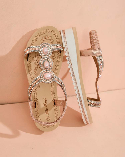 "Royalfashion" Moteriški sandalai "Obrisas zirconia"