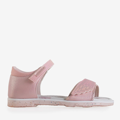 Детские сандалии Saturnina из парчи розового цвета - туфли