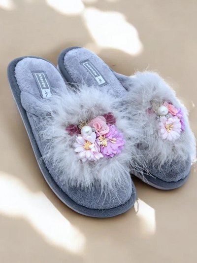 Royalfashion Moteriški šlepetės su gėlėmis Ederra