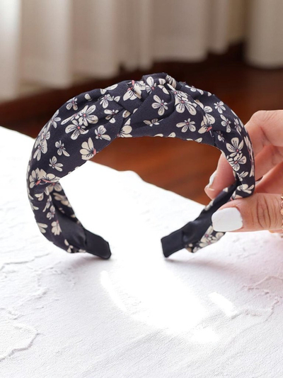 Royalfashion Plaukų lankelis su pintu gėlėtu raštu Florinda
