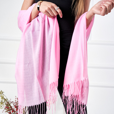 Moteriškas rožinis šviesus šalikas – priedai