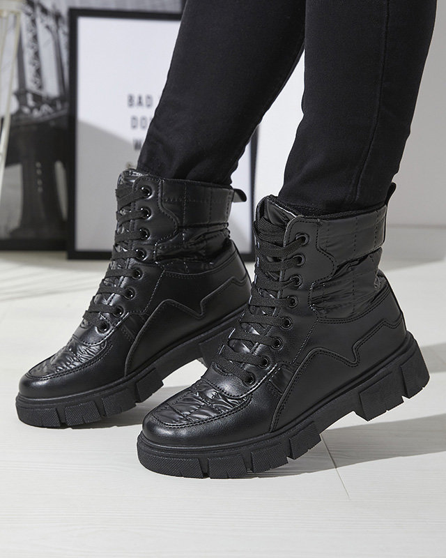 OUTLET Черные женские неутепленные ботинки-багги Qertera- Footwear