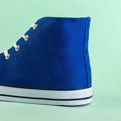 Tamsiai mėlyni vyriški aukštakulniai „Skarle“ sportbačiai-Avalynė