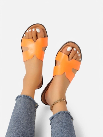 Royalfashion Женские сланцы на плоской подошве Evalios