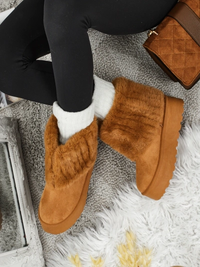 Ботинки a'la снегоходы женские с мехом Irelle