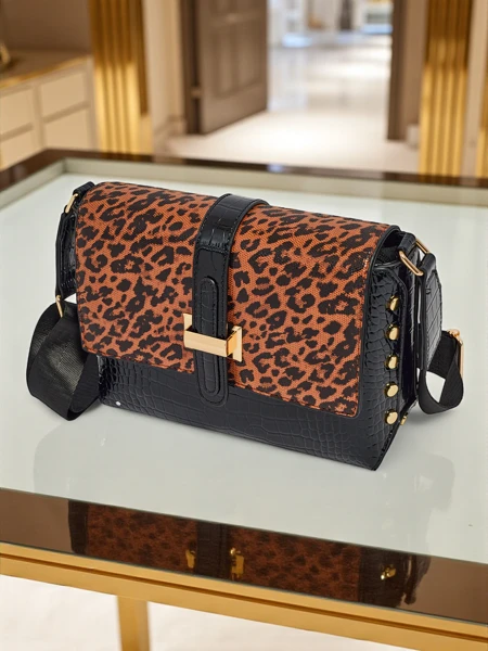 Лакированная маленькая женская сумочка из экокожи Panthere Mist