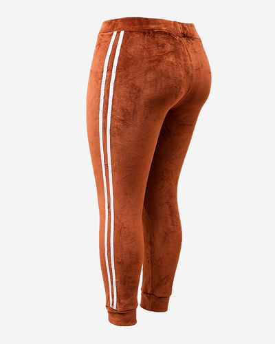 Royalfashion Женские утепленные треники с пипингом