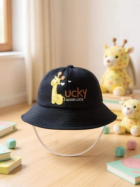 Royalfashion Vaikiška kibiro formos kepurė su linksmomis aplikacijomis