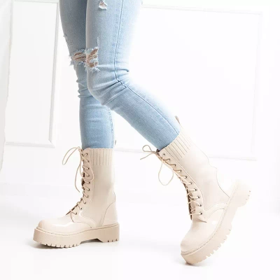 OUTLET Smėlio spalvos krepšiai su elastiniu Kukizo- Avalynės įdėklu