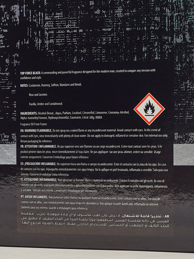 Įkvėptas vyrams skirtas eau de parfum Top Force Black