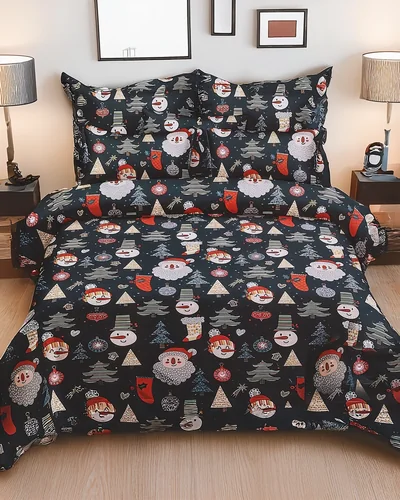 Royalfashion Kalėdinė patalynės komplektas 160x200 visiškai 3-DALYS