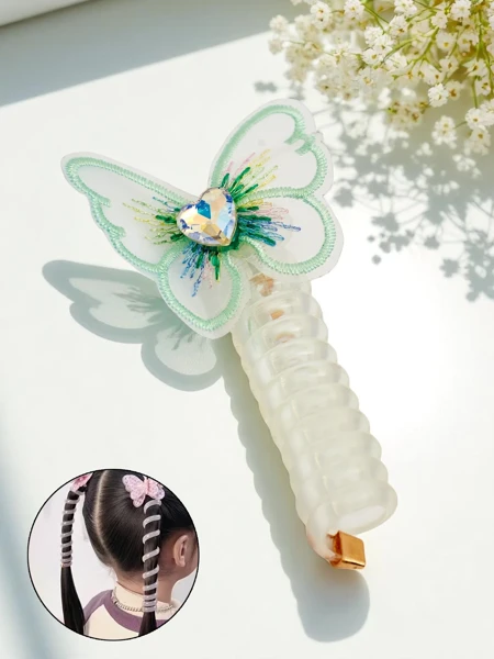 Royalfashion Резинка для волос-пружинка с бабочкой Spring Butterfly