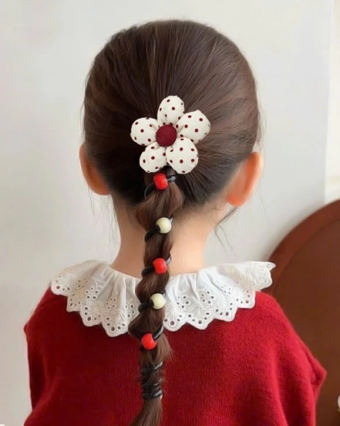 Royalfashion Резинка для волос спиральная с маленьким цветком Blossom Coil